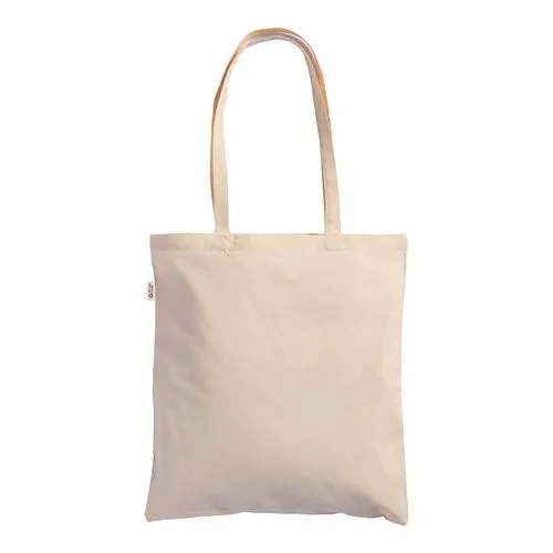 180 g/m2 recycled cotton/polyester shopping bag, long handles 180 g/m2 recycled cotton/polyester shopping bag, long handles