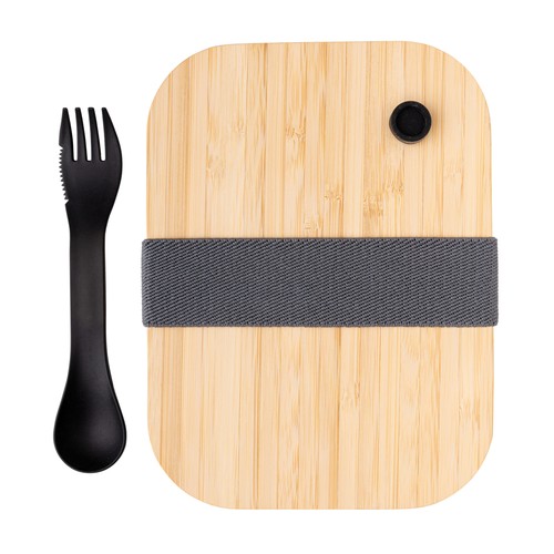 Glazen lunchbox met bamboe deksel Glazen lunchbox met bamboe deksel