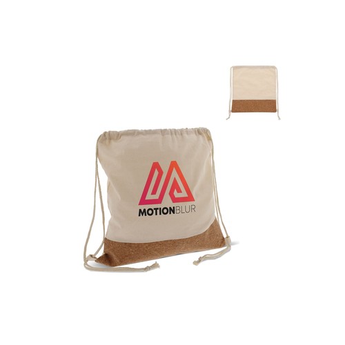 Drawstring bag Cork with cotton cords 38x41cm Drawstring bag Cork with cotton cords 38x41cm