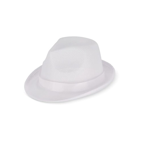 Polyester hat with band