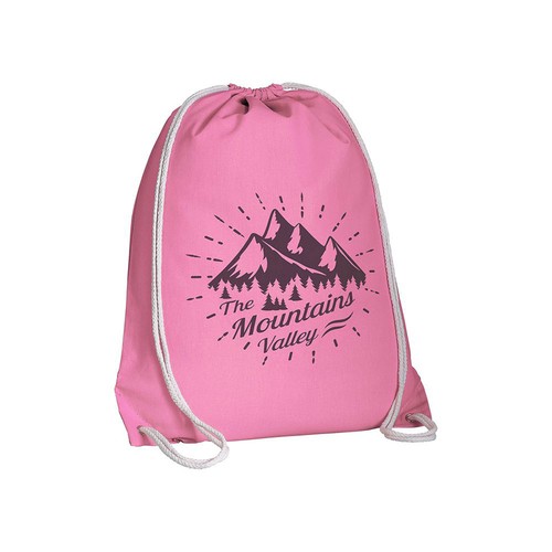 135 g/m2 cotton backpack with drawstring closure