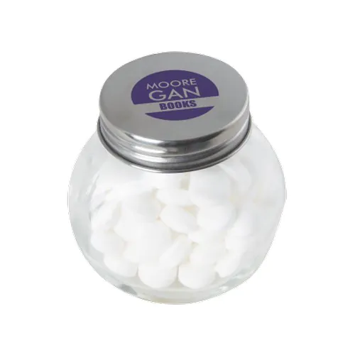 Kleine glazen pot mints Kleine glazen pot mints