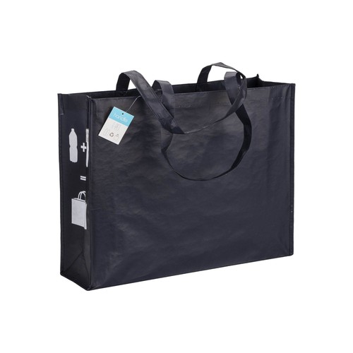 Shopper con fuelle R-PET (plástico reciclado), asas largas Shopper con fuelle R-PET (plástico reciclado), asas largas
