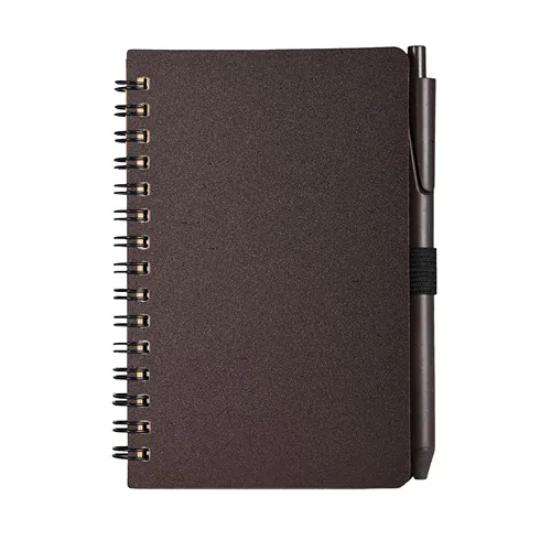 BLOC POUR NOTES EN PAPIER KRAFT, POUDRE DE MARC DE CAFÉ+PLASTIQUE BLOC POUR NOTES EN PAPIER KRAFT, POUDRE DE MARC DE CAFÉ+PLASTIQUE