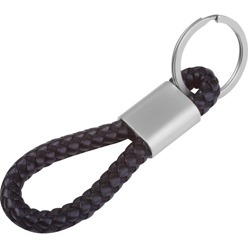 Metal keychain – PU cord ERNEST Metal keychain – PU cord ERNEST