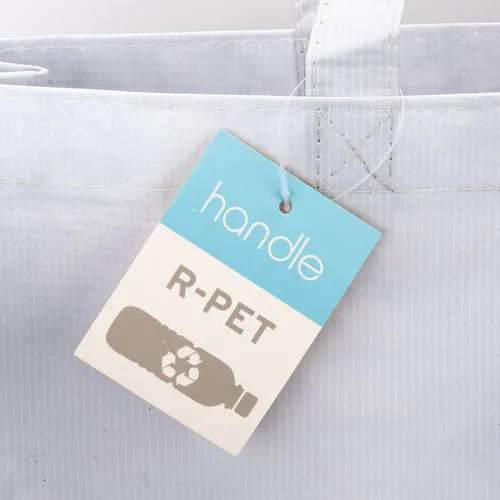Shopper con fuelle R-PET (plástico reciclado), asas largas Shopper con fuelle R-PET (plástico reciclado), asas largas