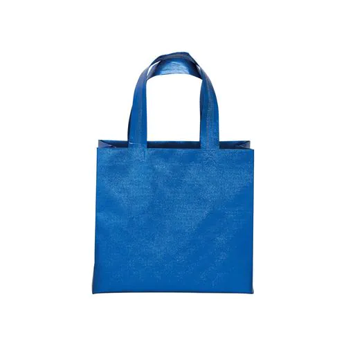 Sac shopper avec soufflet en non tissè laminé thermsoudé, anses courtes Sac shopper avec soufflet en non tissè laminé thermsoudé, anses courtes
