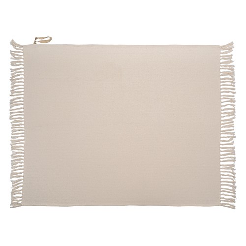 Couverture à franges fabriquée à partir de matériaux 100 % recyclés Couverture à franges fabriquée à partir de matériaux 100 % recyclés