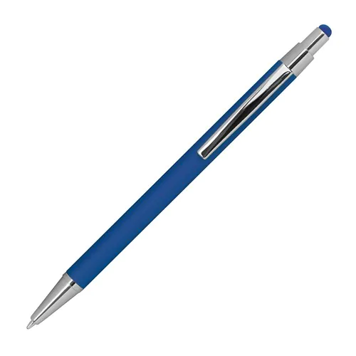 Metal ballpen with rubber coating and touch function