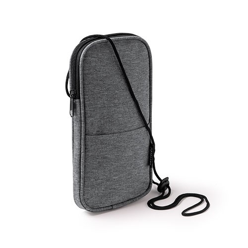 Cellphone case with melange finish. Main compartme Dores